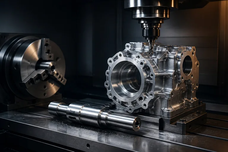 CNC milling and turning of precision aluminum components