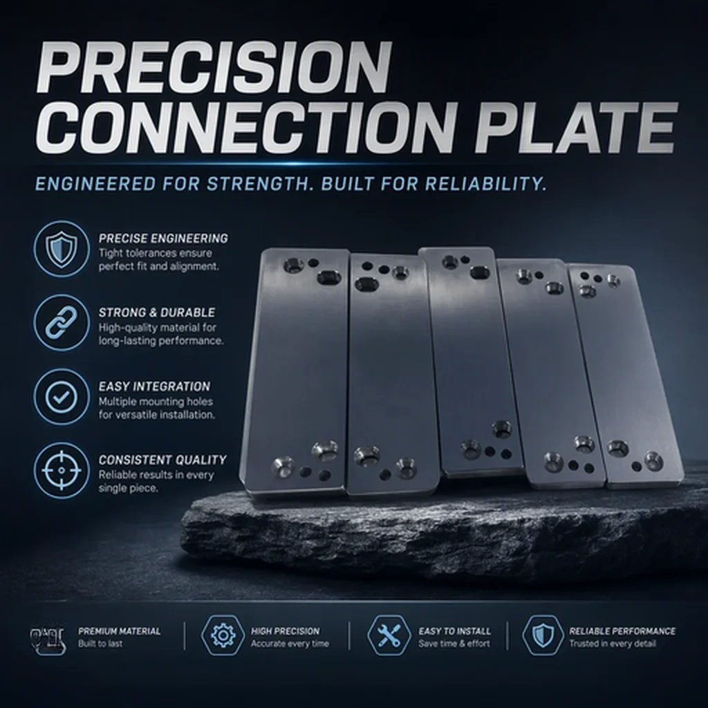 Precision connection plate product highlight poster