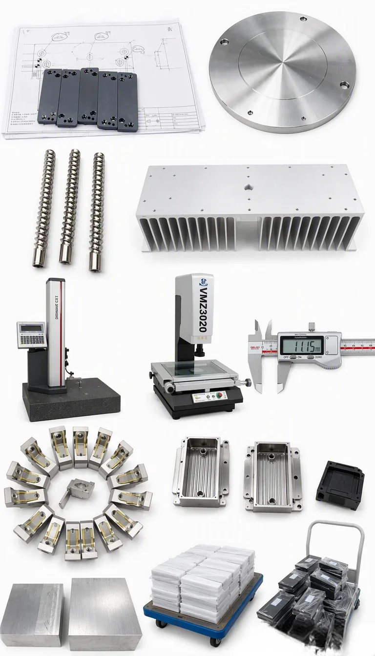 JSAMT inspection equipment, finished parts and shipping packaging